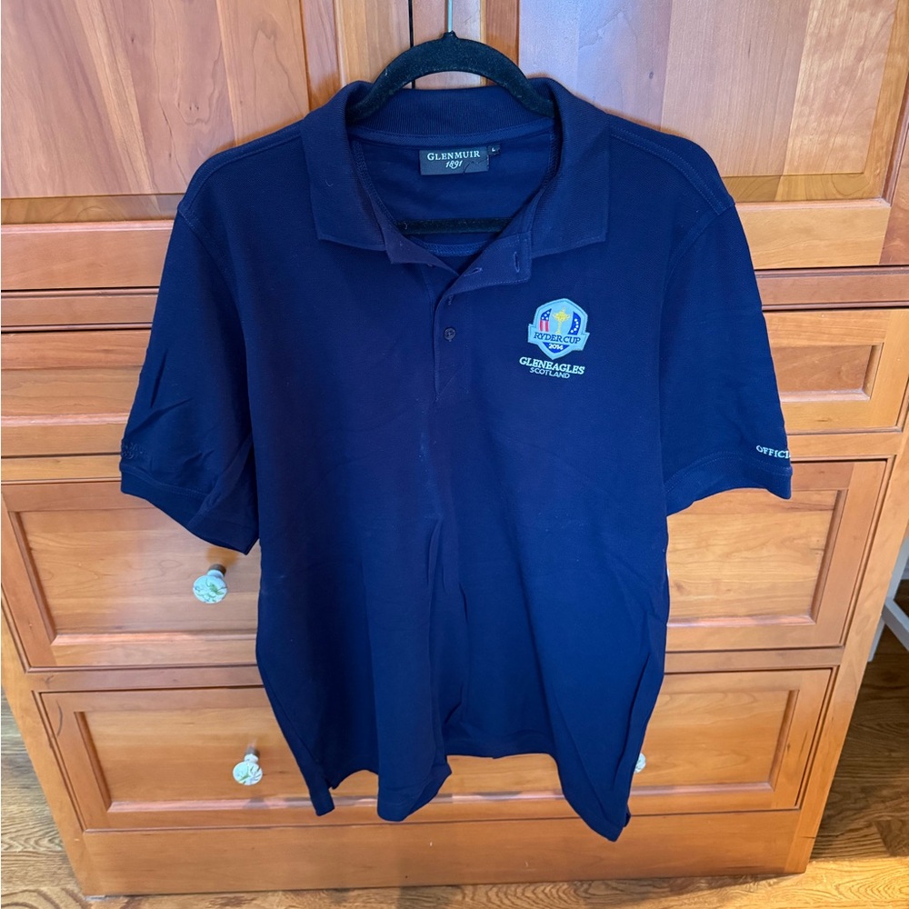 Ryder Cup 2014 Scotland Navy Blue Polo Shirt